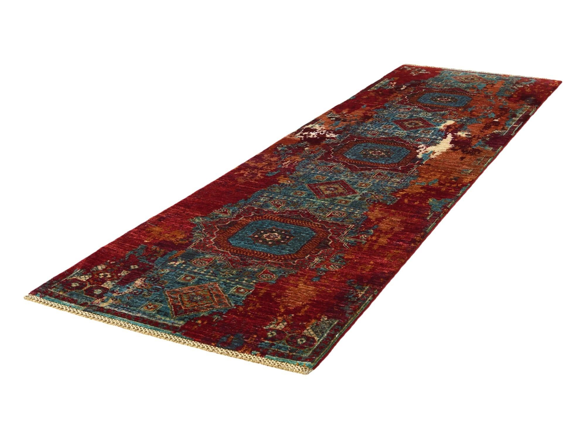 2' 10 x 9' 11 Hand Knotted Mamluk Ziegler Runner Rug