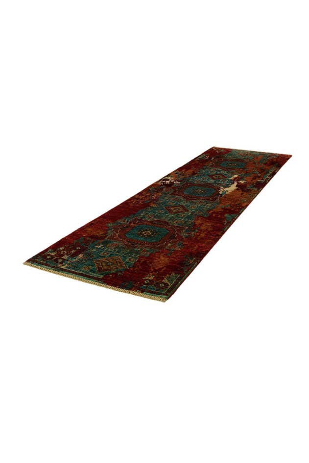 Detail image of 2' 10 x 9' 11 Hand Knotted Mamluk Ziegler Runner Rug