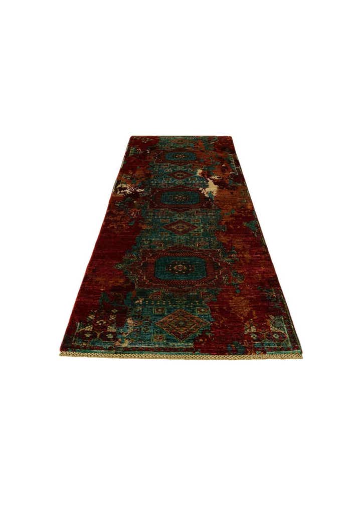 2' 10 x 9' 11 Hand Knotted Mamluk Ziegler Runner Rug