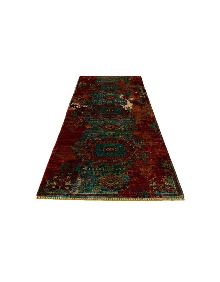 Detail image of 2' 10 x 9' 11 Hand Knotted Mamluk Ziegler Runner Rug
