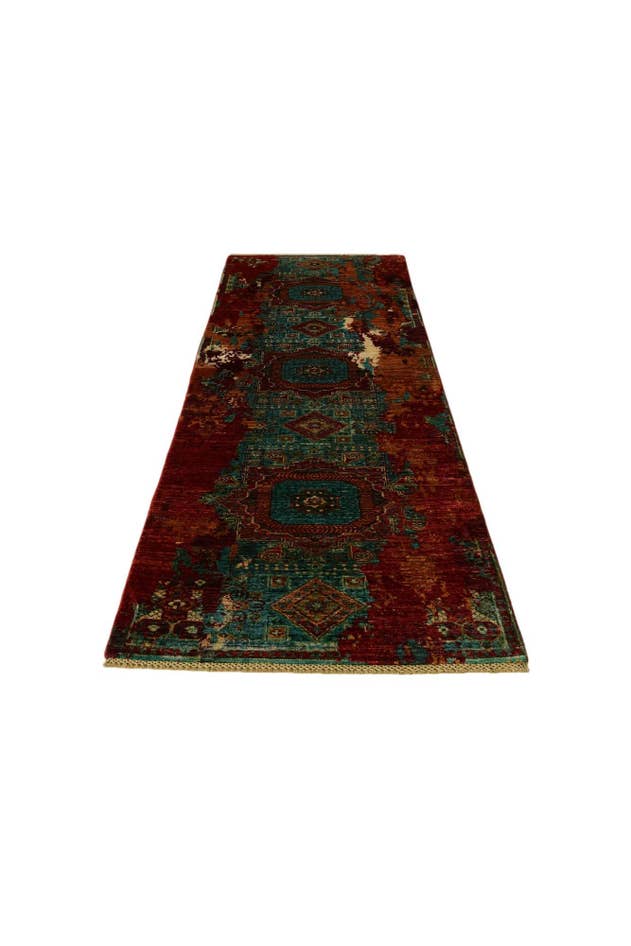 Detail image of 2' 10 x 9' 11 Hand Knotted Mamluk Ziegler Runner Rug