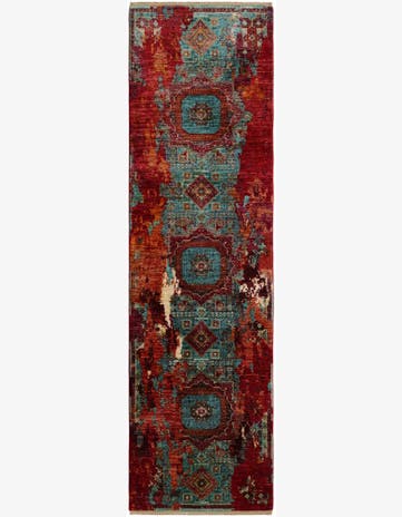 2' 10 x 9' 11 Hand Knotted Mamluk Ziegler Runner Rug