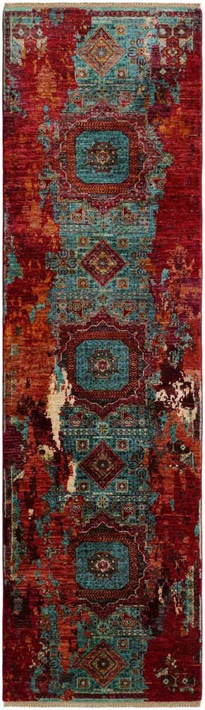 2' 10 x 9' 11 Hand Knotted Mamluk Ziegler Runner Rug