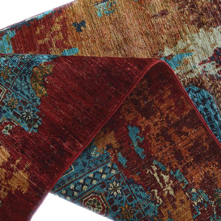 Detail image of 2' 10 x 8' 8 Hand Knotted Mamluk Ziegler Runner Rug