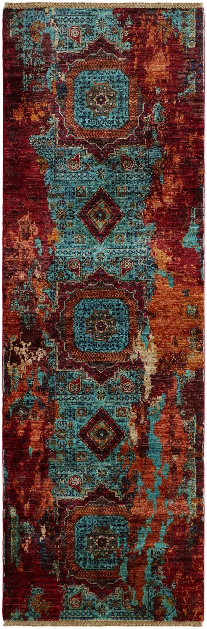 2' 10 x 8' 8 Hand Knotted Mamluk Ziegler Runner Rug