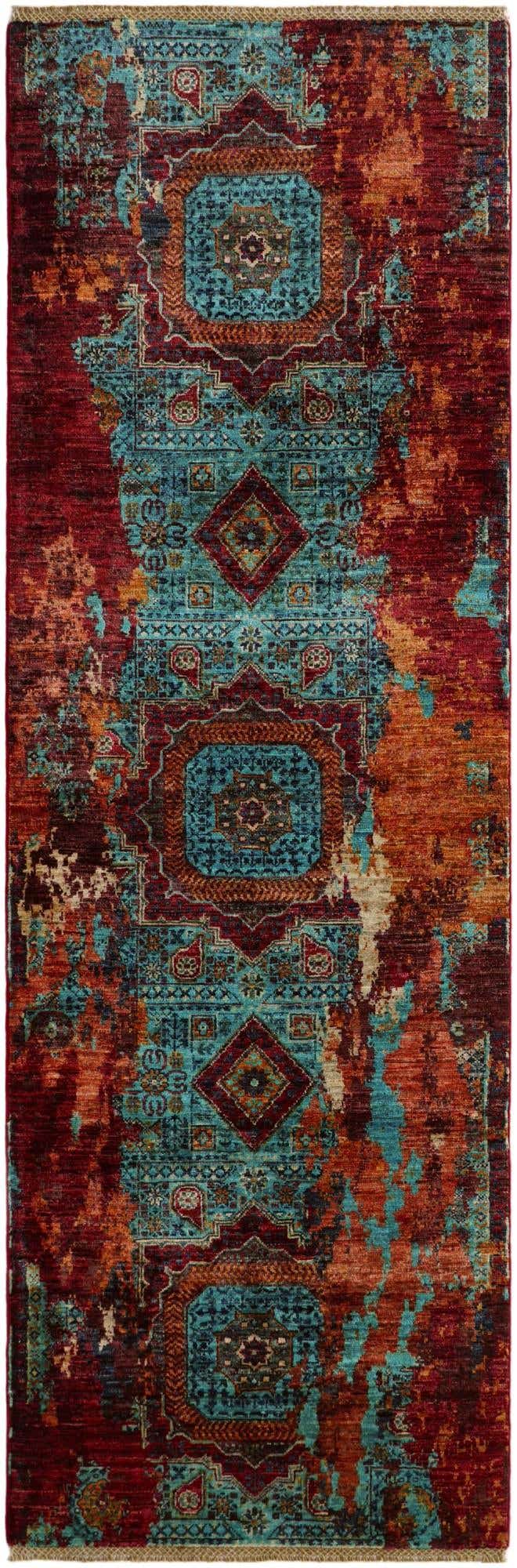 2' 10 x 8' 8 Hand Knotted Mamluk Ziegler Runner Rug
