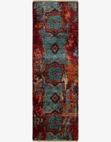 2' 10 x 8' 8 Hand Knotted Mamluk Ziegler Runner Rug