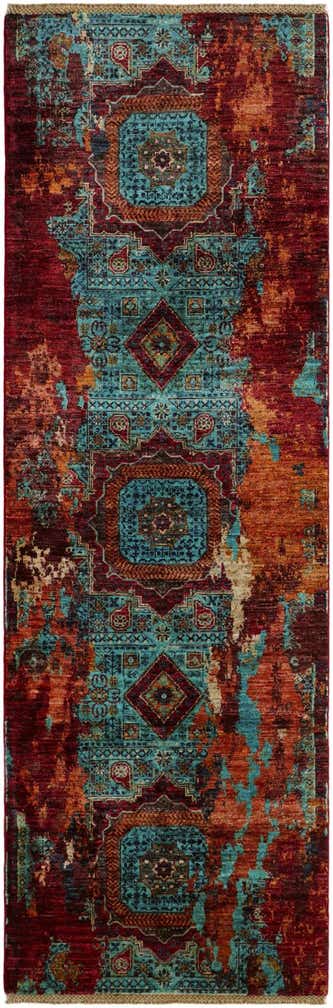 2' 10 x 8' 8 Hand Knotted Mamluk Ziegler Runner Rug