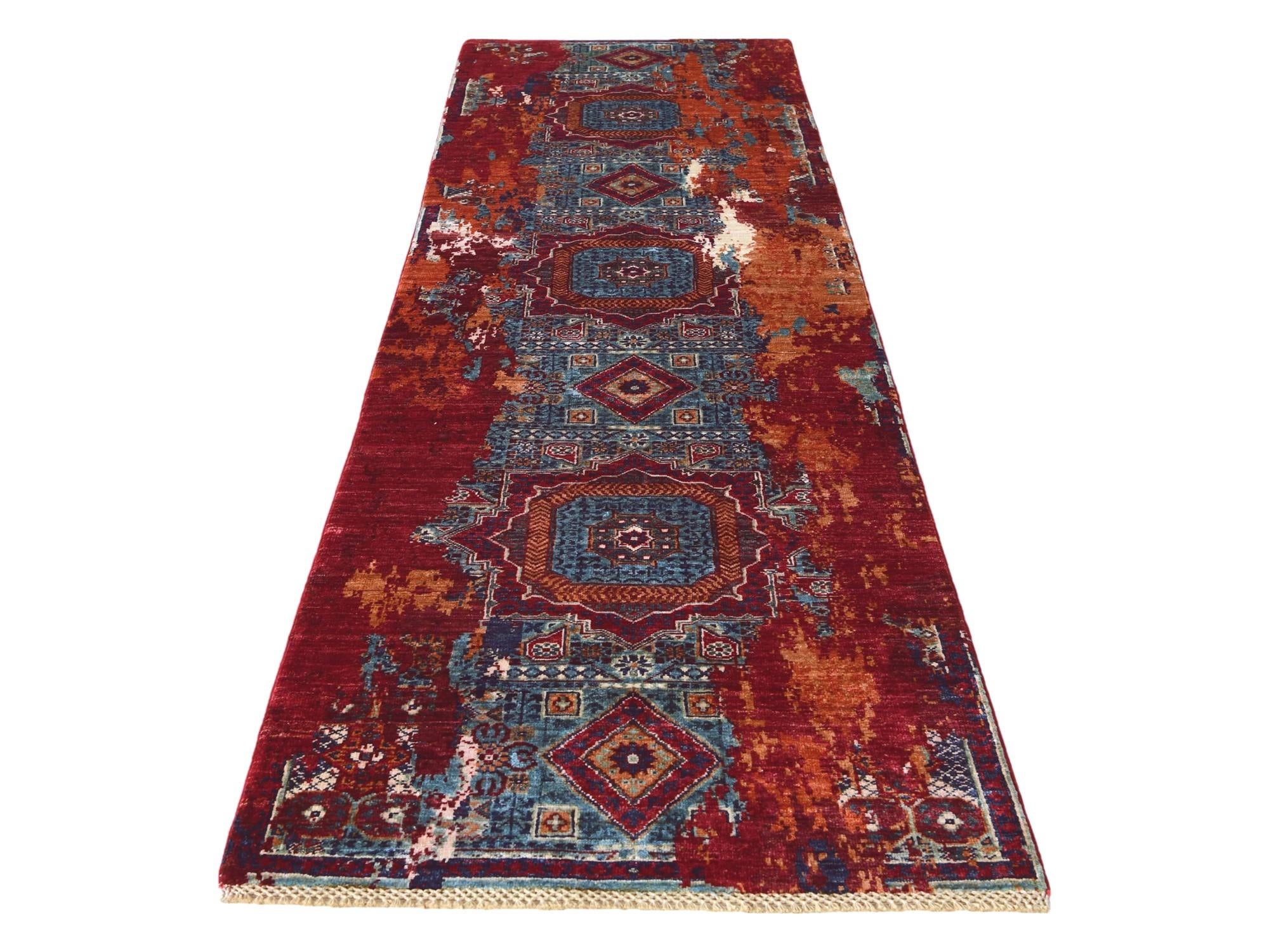 2' 9 x 10' 1 Hand Knotted Mamluk Ziegler Runner Rug