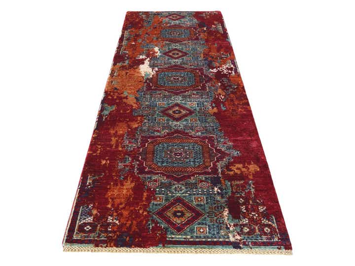 2' 9 x 10' 1 Hand Knotted Mamluk Ziegler Runner Rug