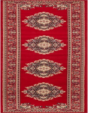 Detail image of 3' x 16' 5 Mashad Design Runner Rug