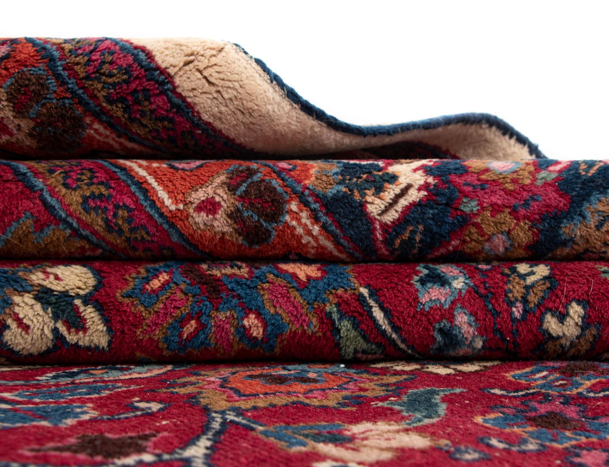 6' 6 x 11' 7 Mashad Wool Runner Rug