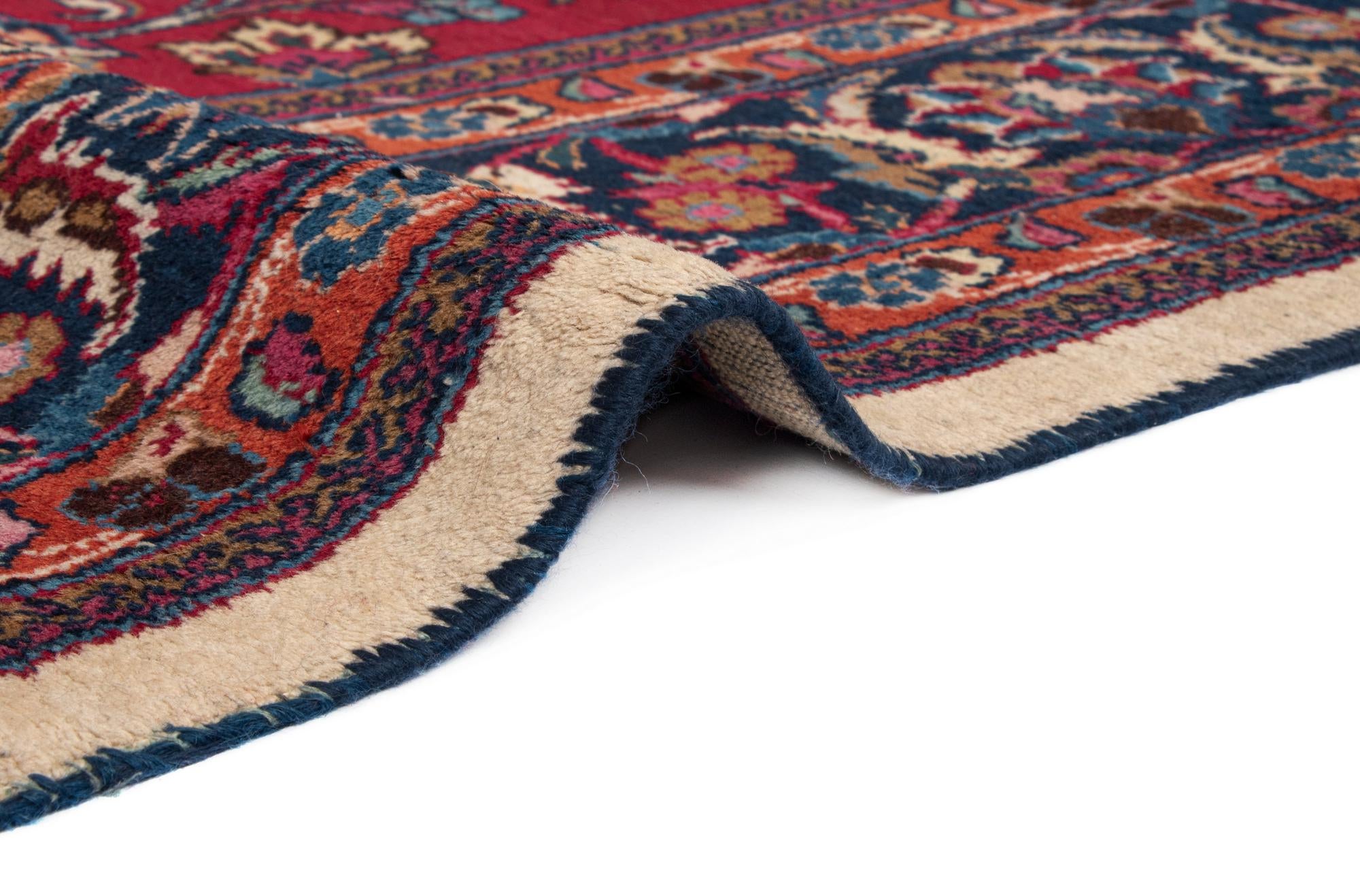 6' 6 x 11' 7 Mashad Wool Runner Rug