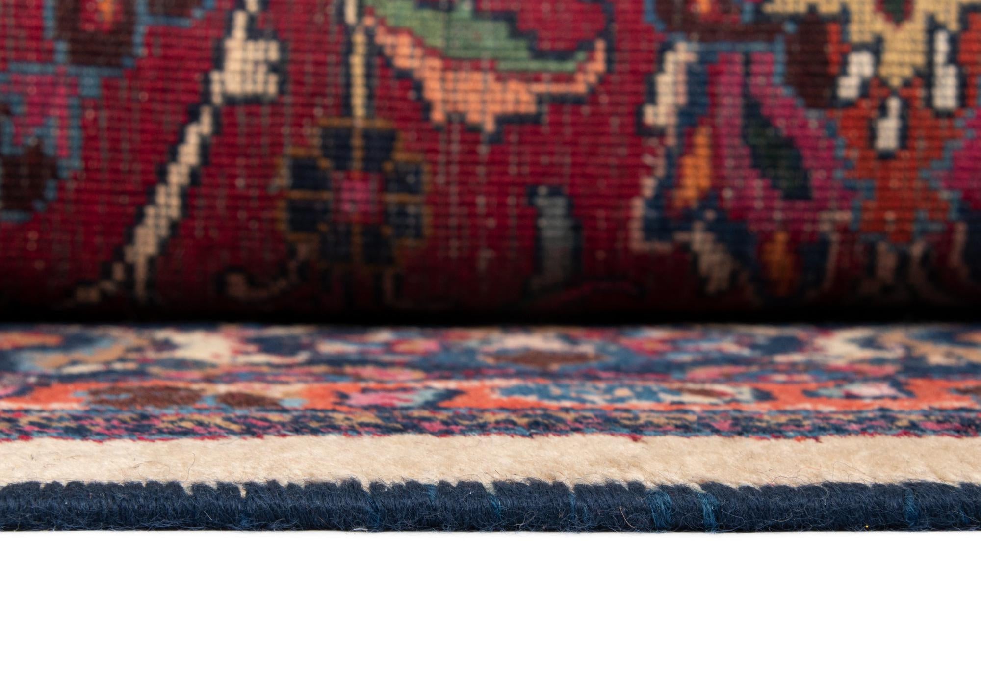 6' 6 x 11' 7 Mashad Wool Runner Rug