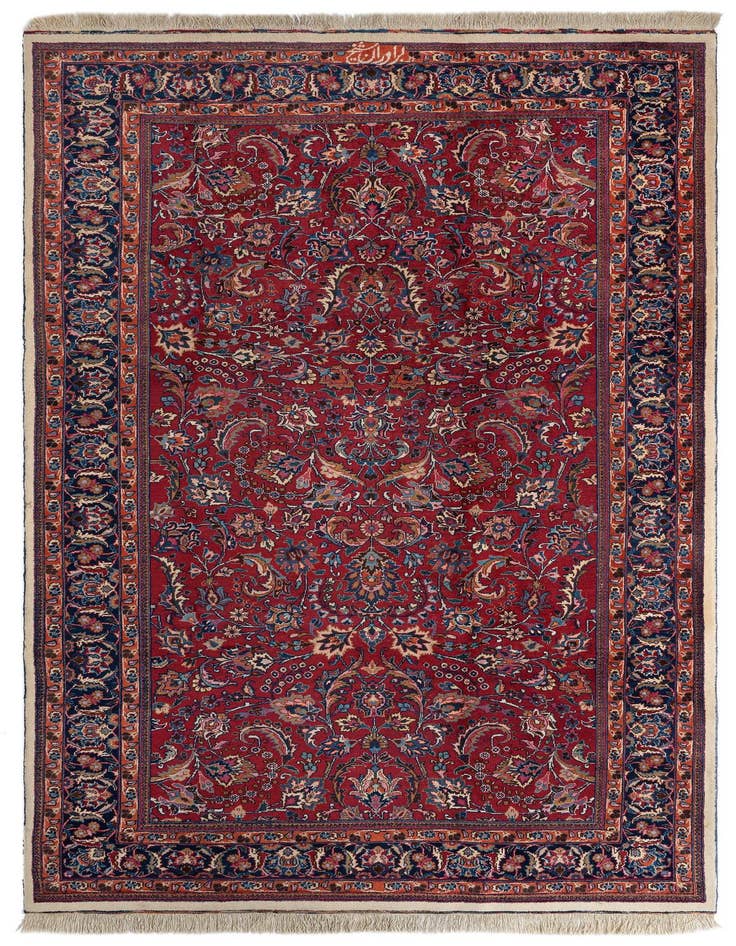 Detail image of 6' 6 x 11' 7 Mashad Wool Runner Rug