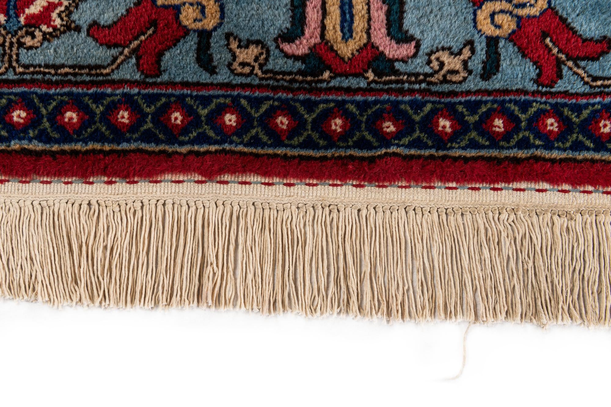 5' 3 x 13' 1 Hand Knotted Maymeh Wool Runner Rug
