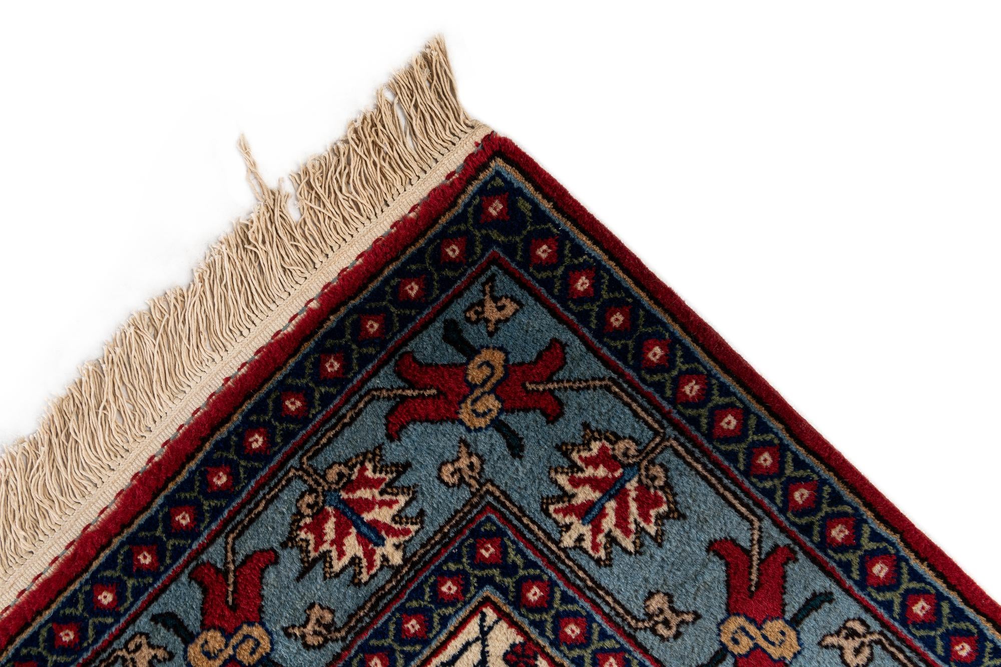 5' 3 x 13' 1 Hand Knotted Maymeh Wool Runner Rug