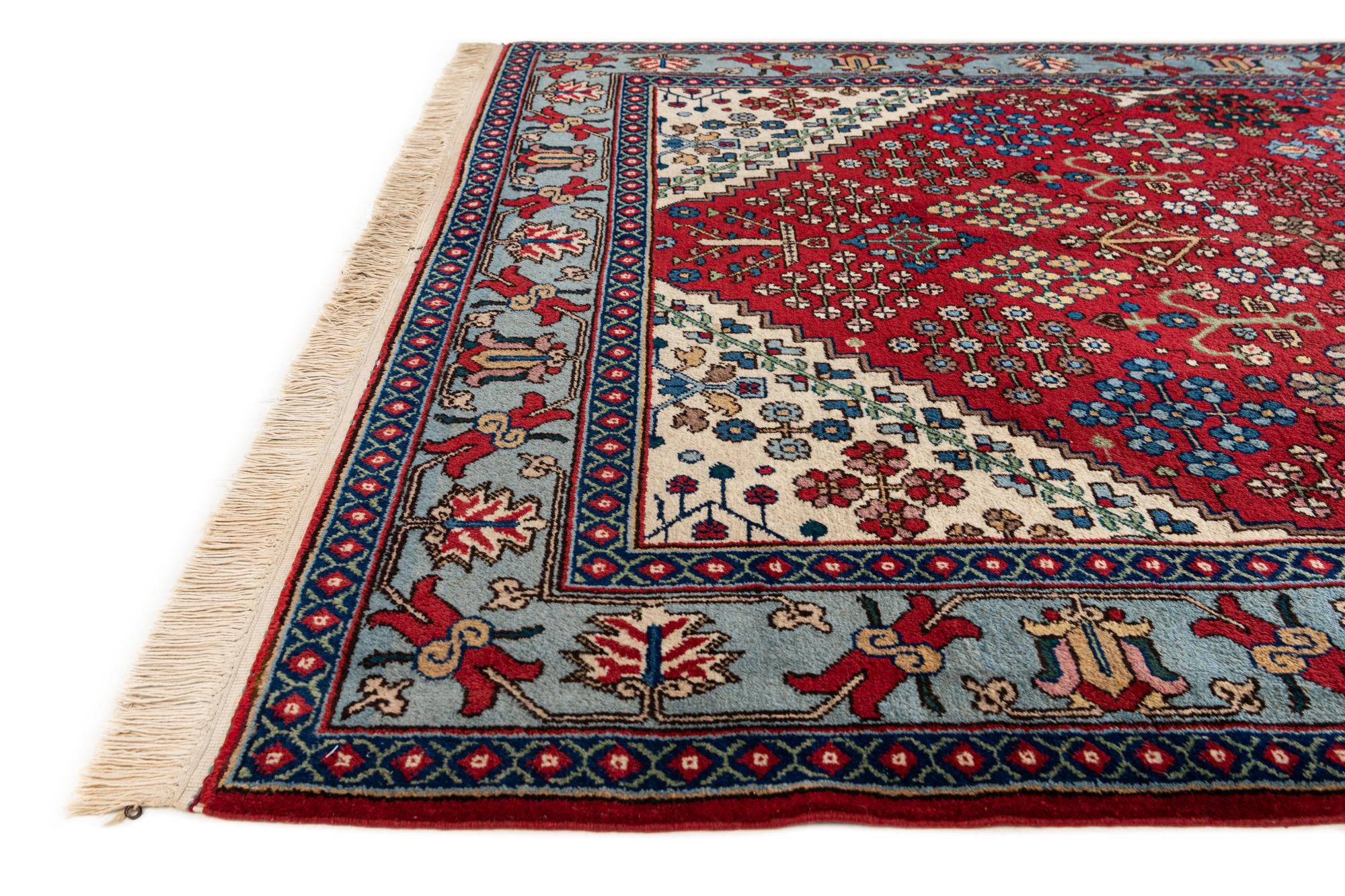 5' 3 x 13' 1 Hand Knotted Maymeh Wool Runner Rug