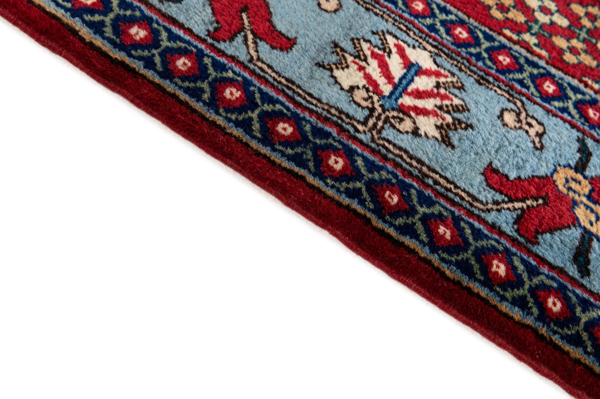5' 3 x 13' 1 Hand Knotted Maymeh Wool Runner Rug