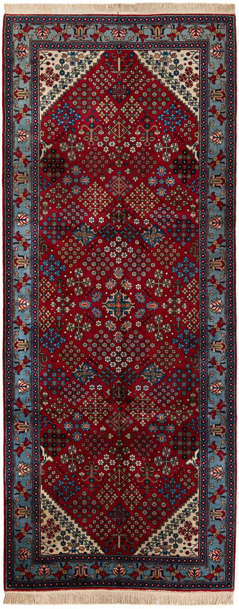 5' 3 x 13' 1 Hand Knotted Maymeh Wool Runner Rug