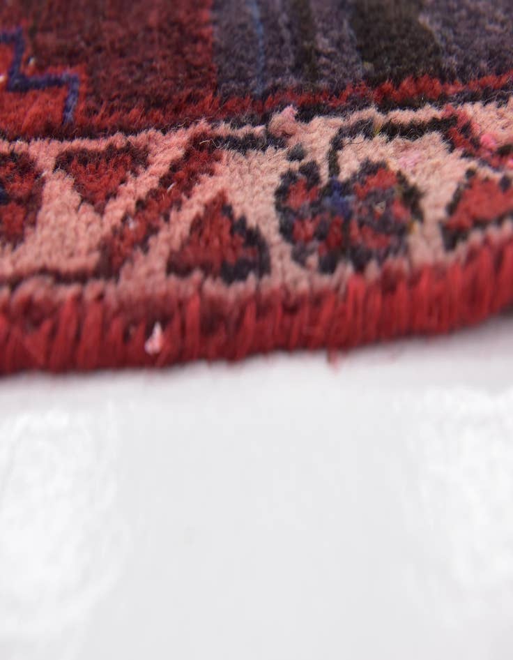 Detail image of 4' 7 x 11' 5 Hand Knotted Mazlaghan Persian Wool Runner Rug
