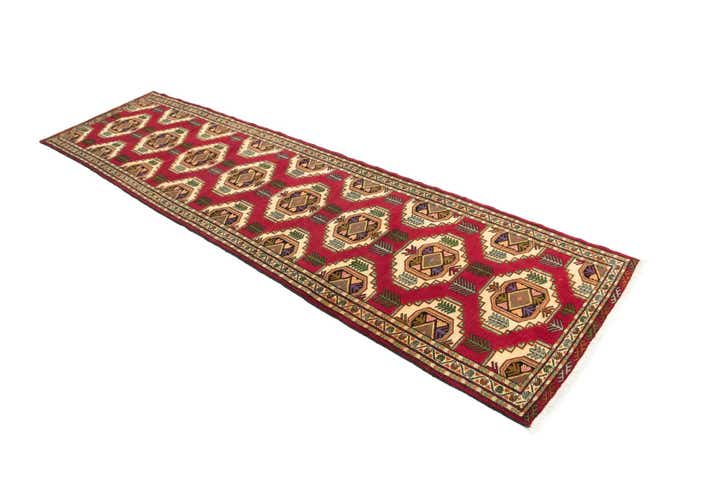 3' 4 x 12' 7 Hand Knotted Mehraban Persian Wool Runner Rug