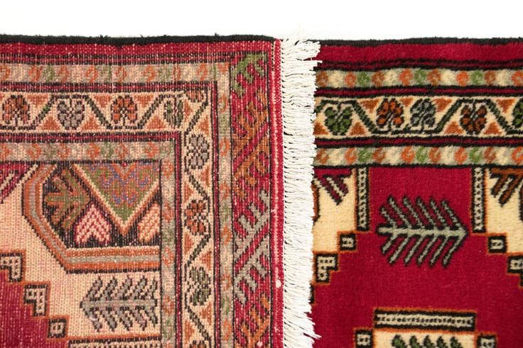 Detail image of 3' 4 x 12' 7 Hand Knotted Mehraban Persian Wool Runner Rug