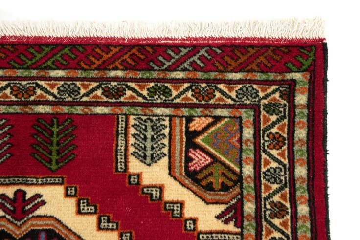 Detail image of 3' 4 x 12' 7 Hand Knotted Mehraban Persian Wool Runner Rug
