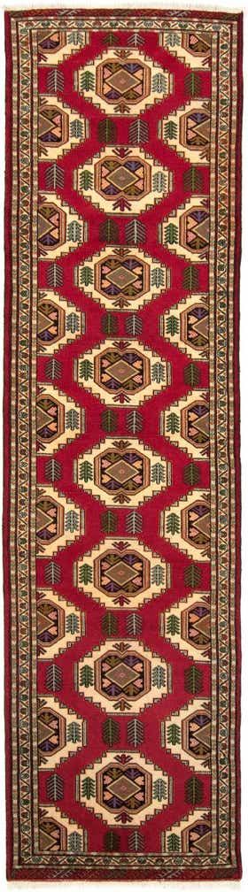 3' 4 x 12' 7 Hand Knotted Mehraban Persian Wool Runner Rug