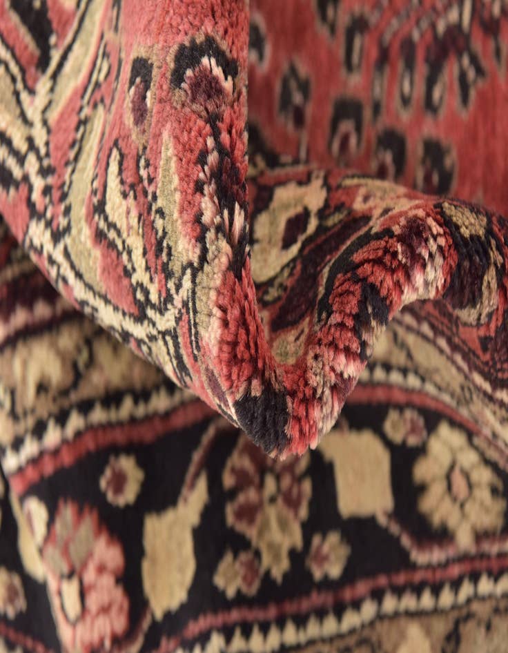 Detail image of 3' 5 x 10'  Hand Knotted Mehraban Persian Wool Runner Rug