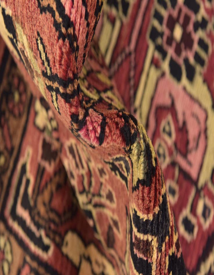Detail image of 3' 5 x 10'  Hand Knotted Mehraban Persian Wool Runner Rug