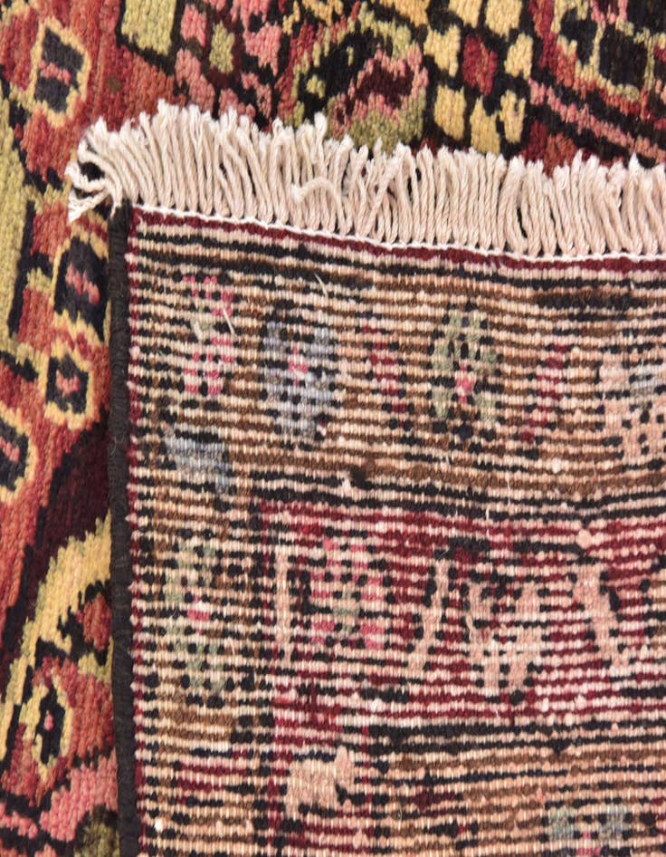 Detail image of 3' 5 x 10'  Hand Knotted Mehraban Persian Wool Runner Rug