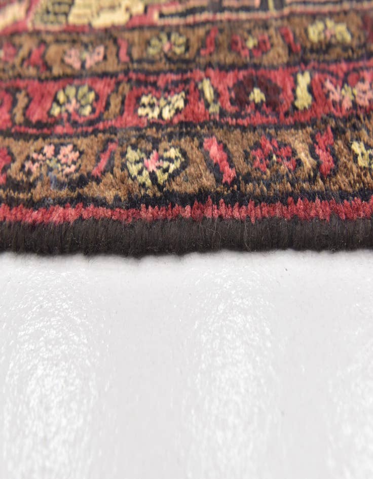 Detail image of 3' 5 x 10'  Hand Knotted Mehraban Persian Wool Runner Rug