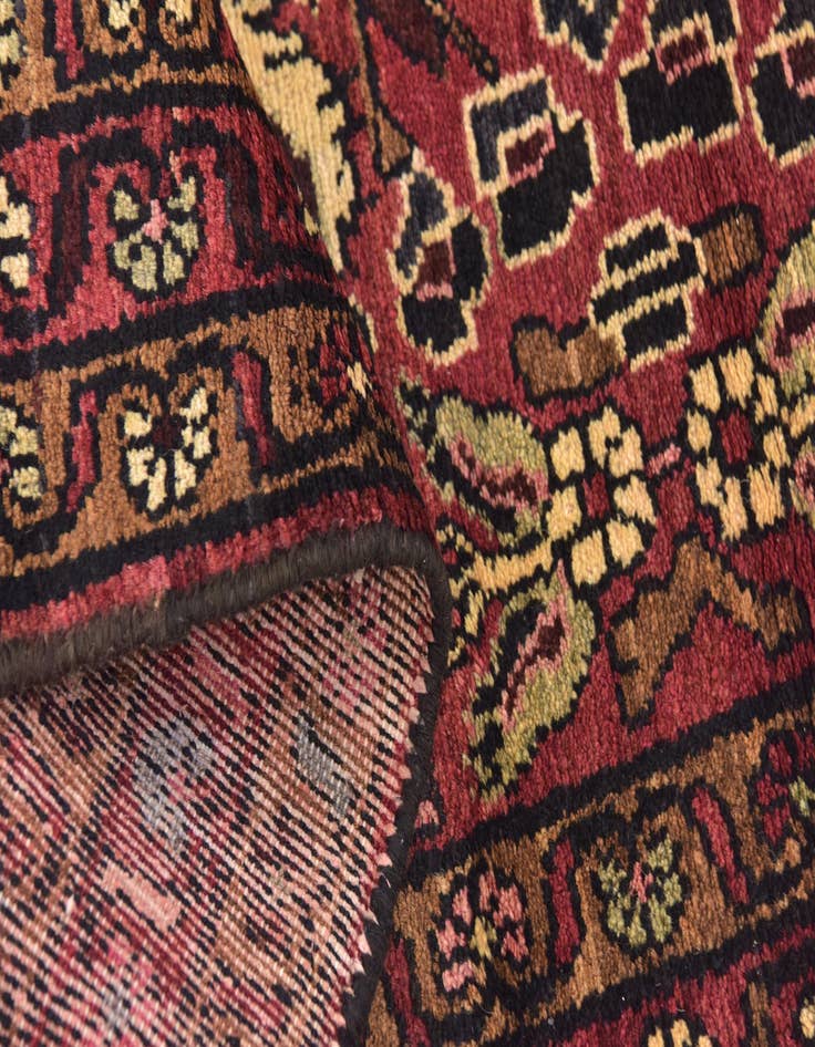 Detail image of 3' 5 x 10'  Hand Knotted Mehraban Persian Wool Runner Rug