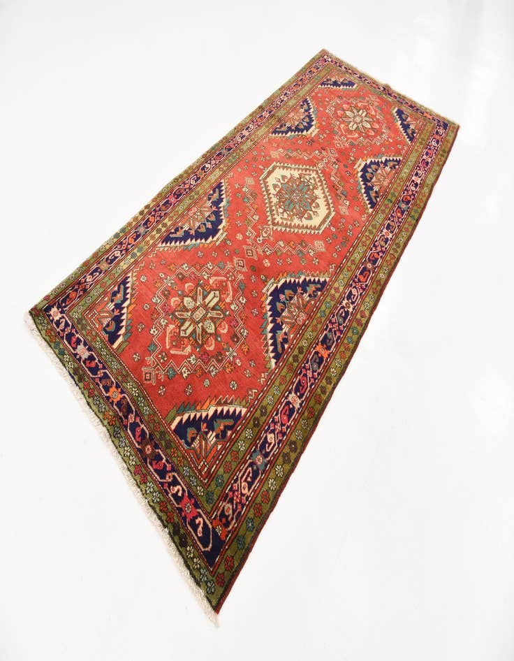 Detail image of 4' 10 x 10' 7  Hand Knotted Meshkin Persian Wool Runner Rug