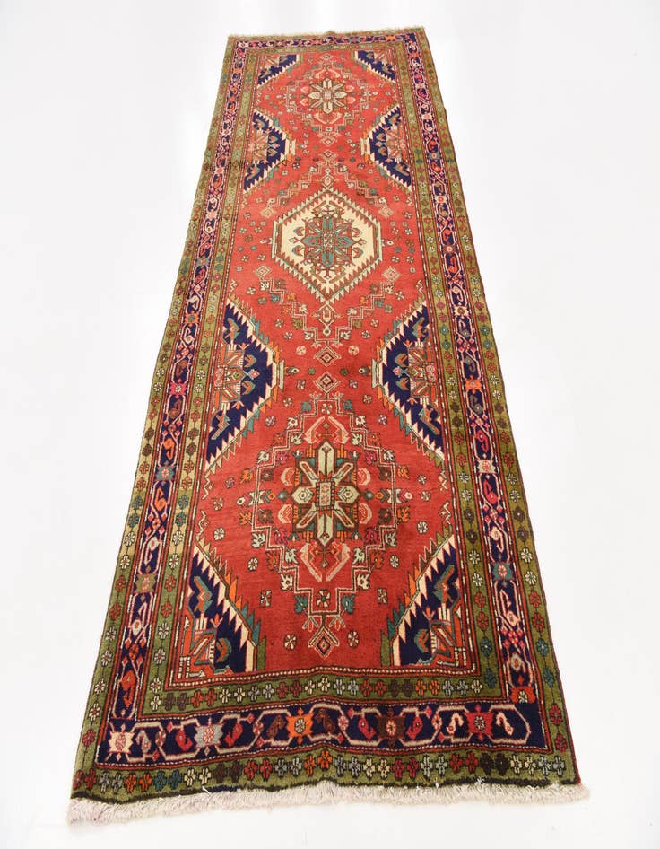 Detail image of 4' 10 x 10' 7  Hand Knotted Meshkin Persian Wool Runner Rug