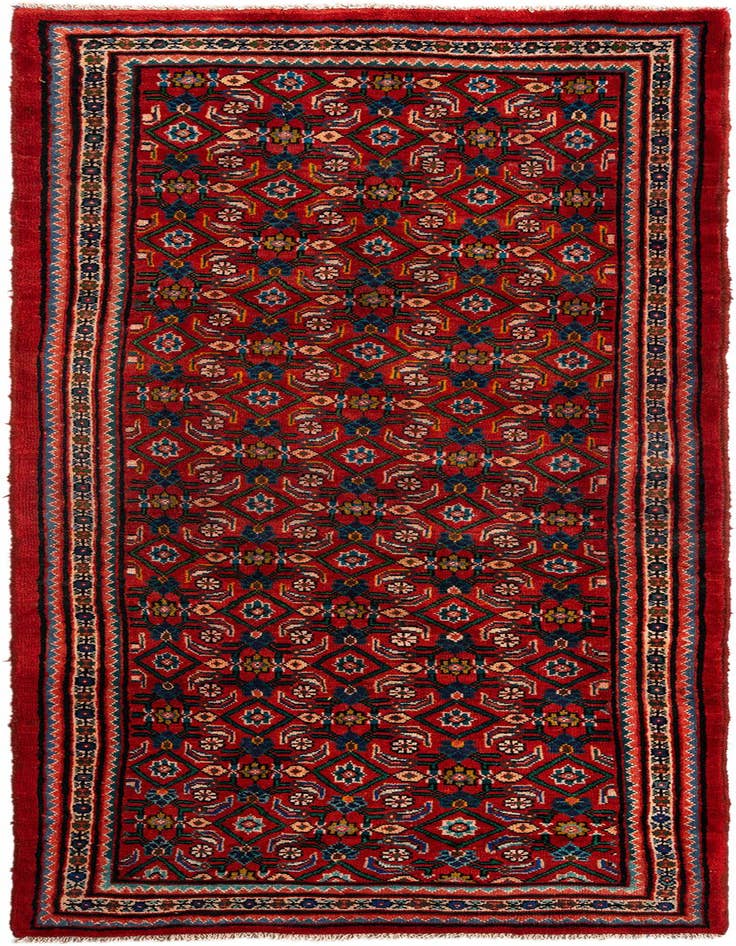 Detail image of 3' 7 x 9' 7 Meshkin Wool Runner Rug