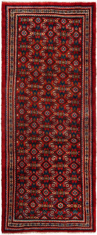Detail image of 3' 7 x 9' 7 Meshkin Wool Runner Rug