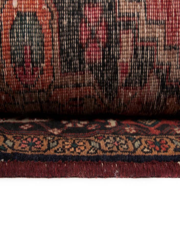 Detail image of 4' 3 x 9' 7 Hand Knotted Meshkin Persian Wool Runner Rug