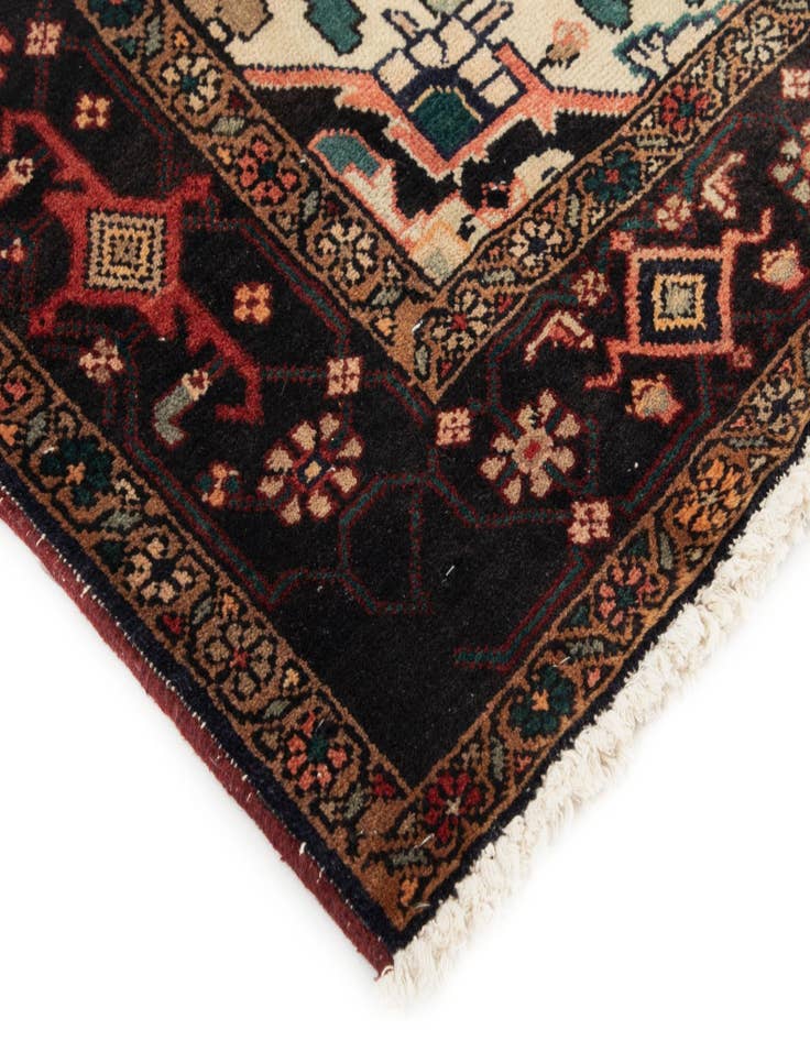 Detail image of 4' 3 x 9' 7 Hand Knotted Meshkin Persian Wool Runner Rug