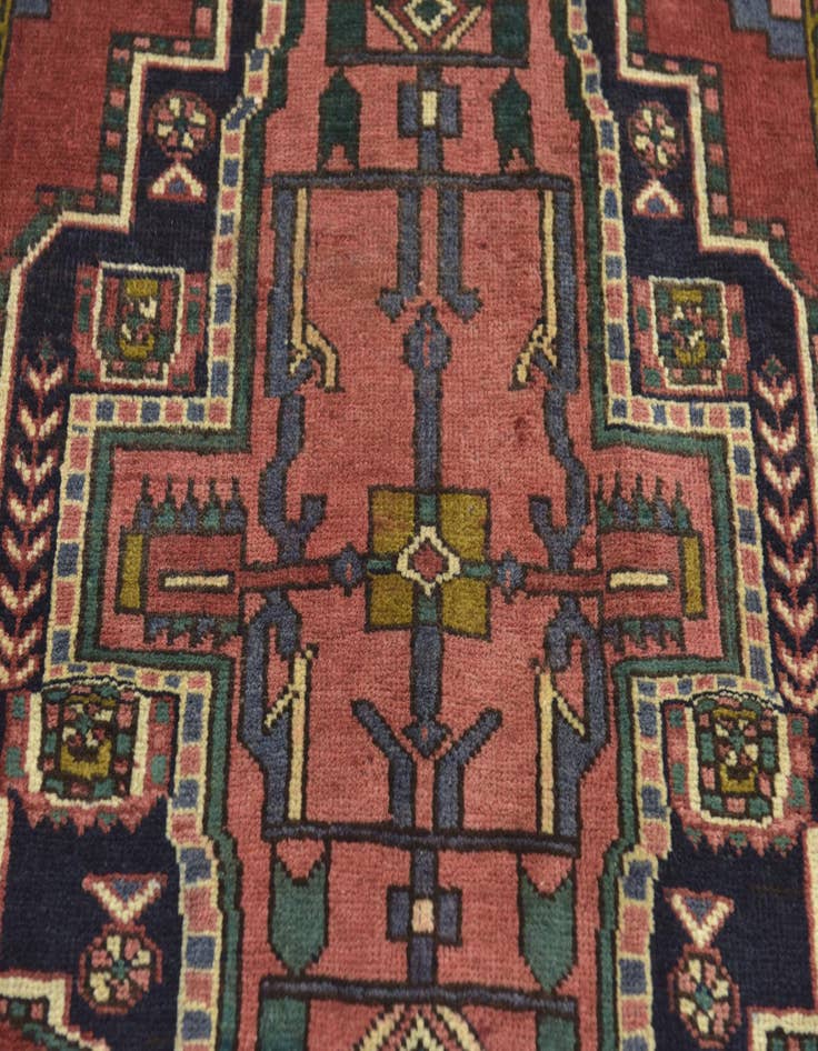 Detail image of 3' 7 x 11' Hand Knotted Meshkin Persian Wool Runner Rug