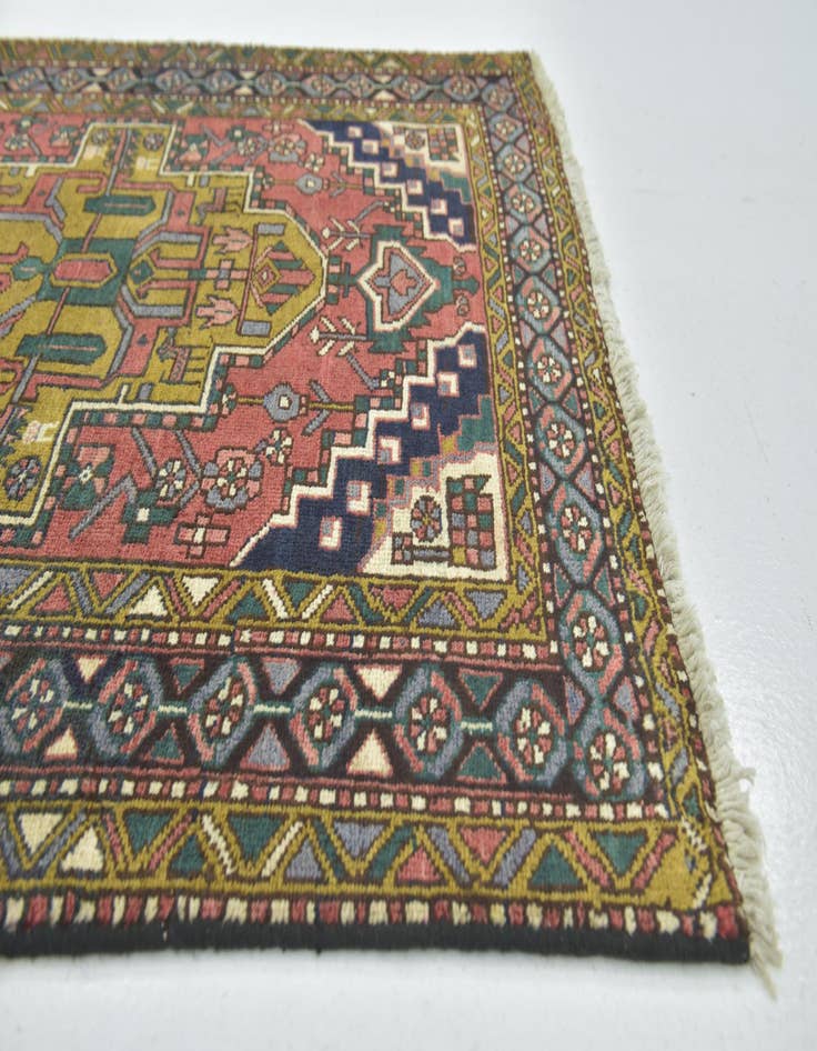 Detail image of 3' 7 x 11' Hand Knotted Meshkin Persian Wool Runner Rug