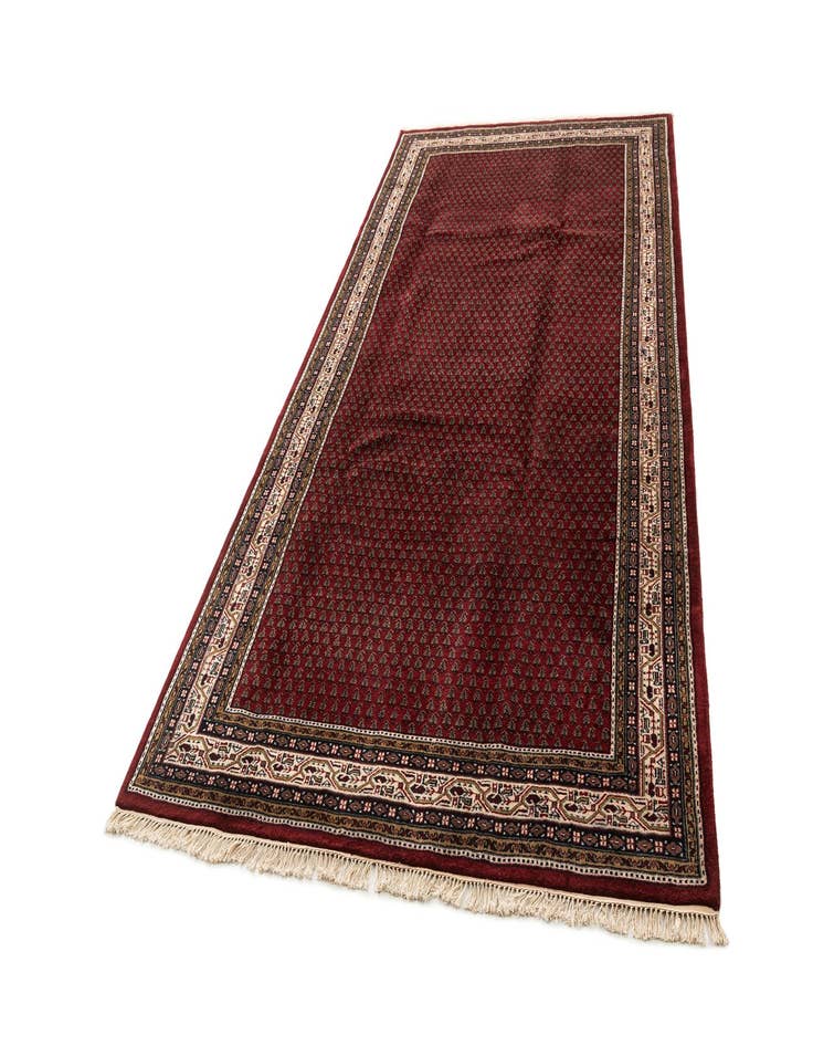 Detail image of 6' 1 x 11' 7 Hand Knotted Mir Wool Runner Rug