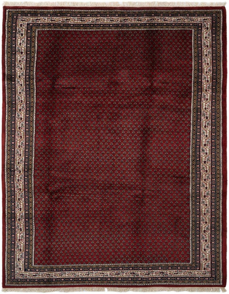Detail image of 6' 1 x 11' 7 Hand Knotted Mir Wool Runner Rug