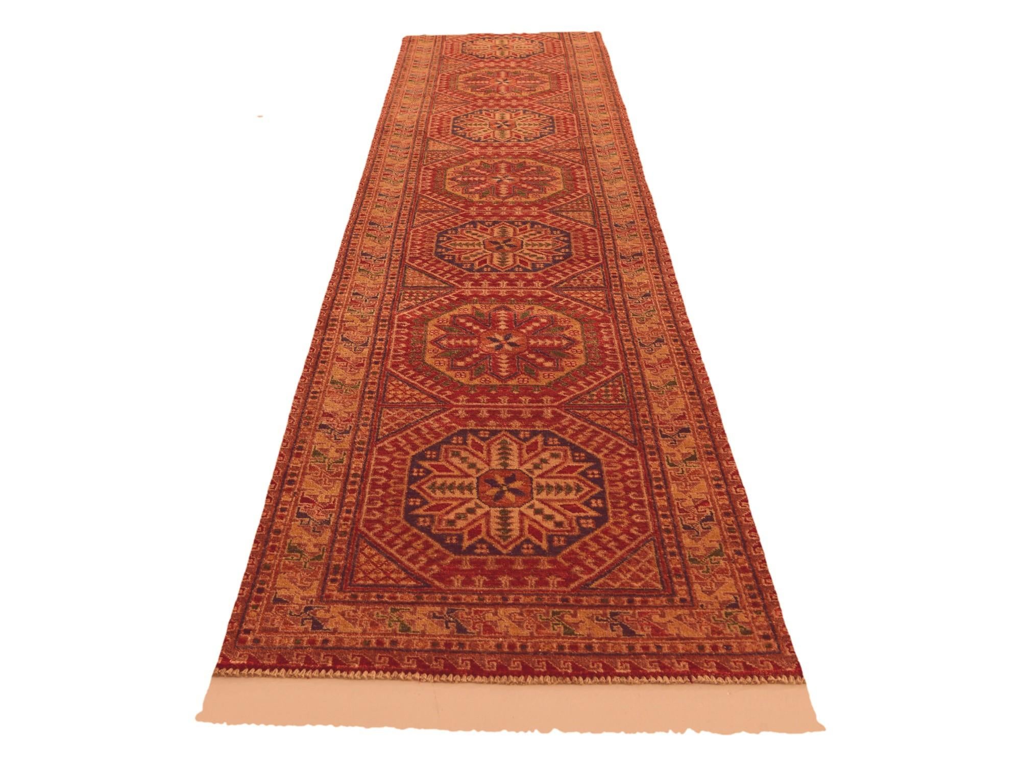 2' 8 x 11' 4 Hand Knotted Modern Ziegler Runner Rug