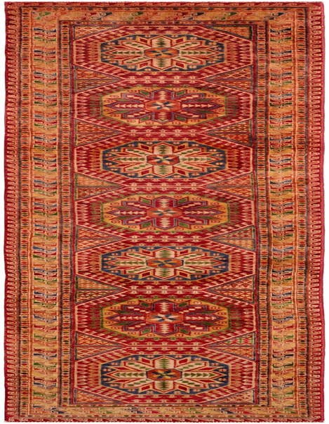 Detail image of 2' 8 x 11' 4 Hand Knotted Modern Ziegler Runner Rug