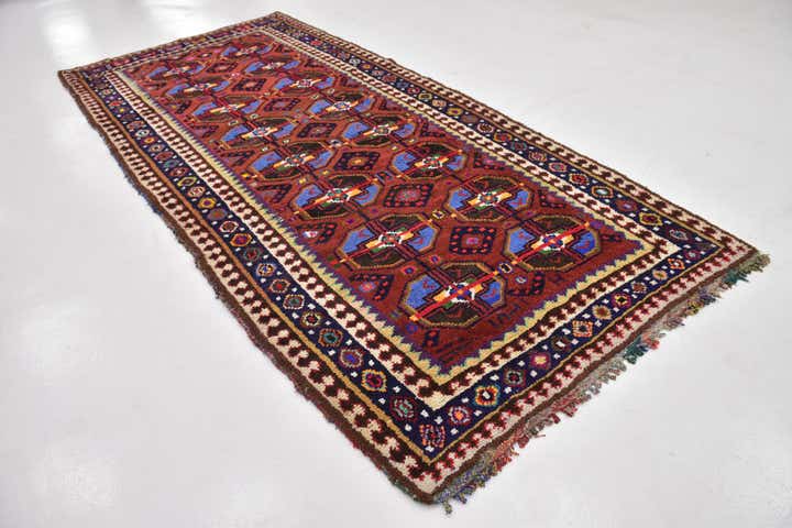 5' 4 x 11' 6 Hand Knotted Moroccan Wool Runner Rug
