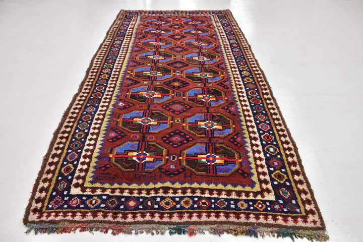 5' 4 x 11' 6 Hand Knotted Moroccan Wool Runner Rug