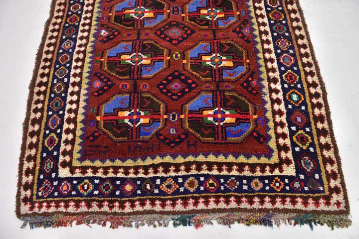 5' 4 x 11' 6 Hand Knotted Moroccan Wool Runner Rug