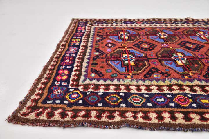 5' 4 x 11' 6 Hand Knotted Moroccan Wool Runner Rug